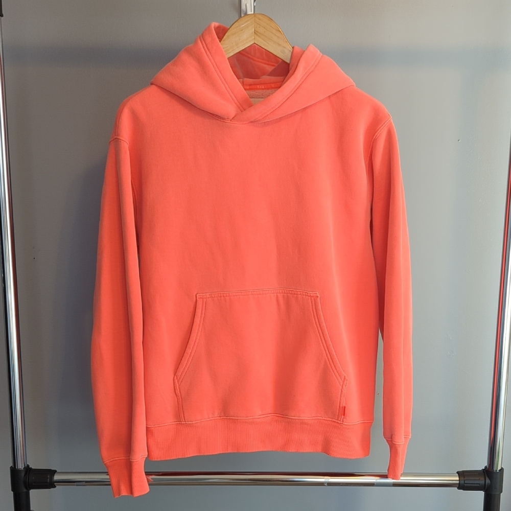 Aritzia Tna Women's Sweatfleece Coral Cozy Fleece Boyfriend Hoodie Size SMALL